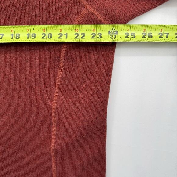 Eddie Bauer 1/4 Zip Fleece Pullover Mens XL Red Long Sleeve Outdoor Pullover - Picture 4 of 6